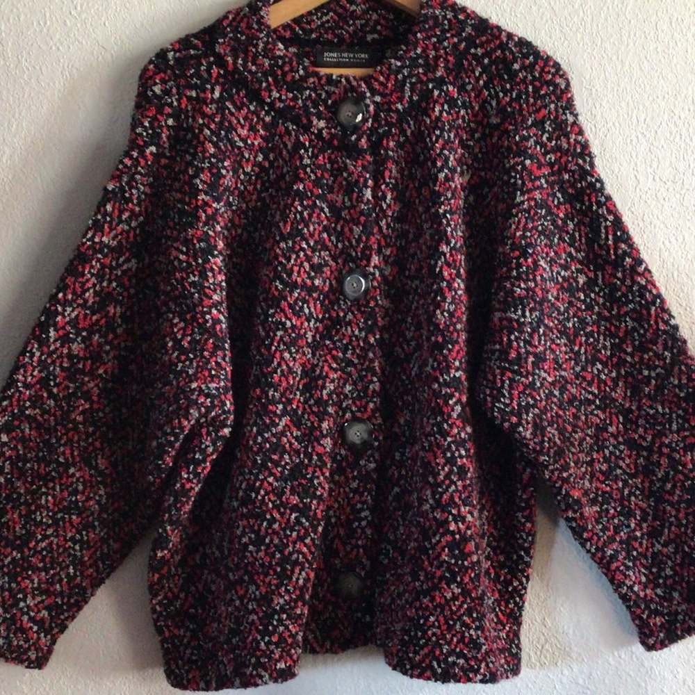HP ⭐️Jones New York plus size nubby multi-colored jacket